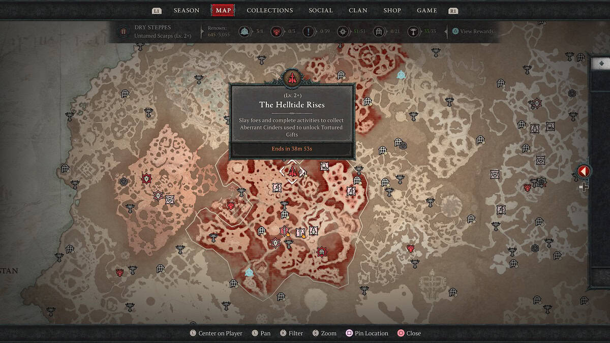 where to start helltides event in diablo 4