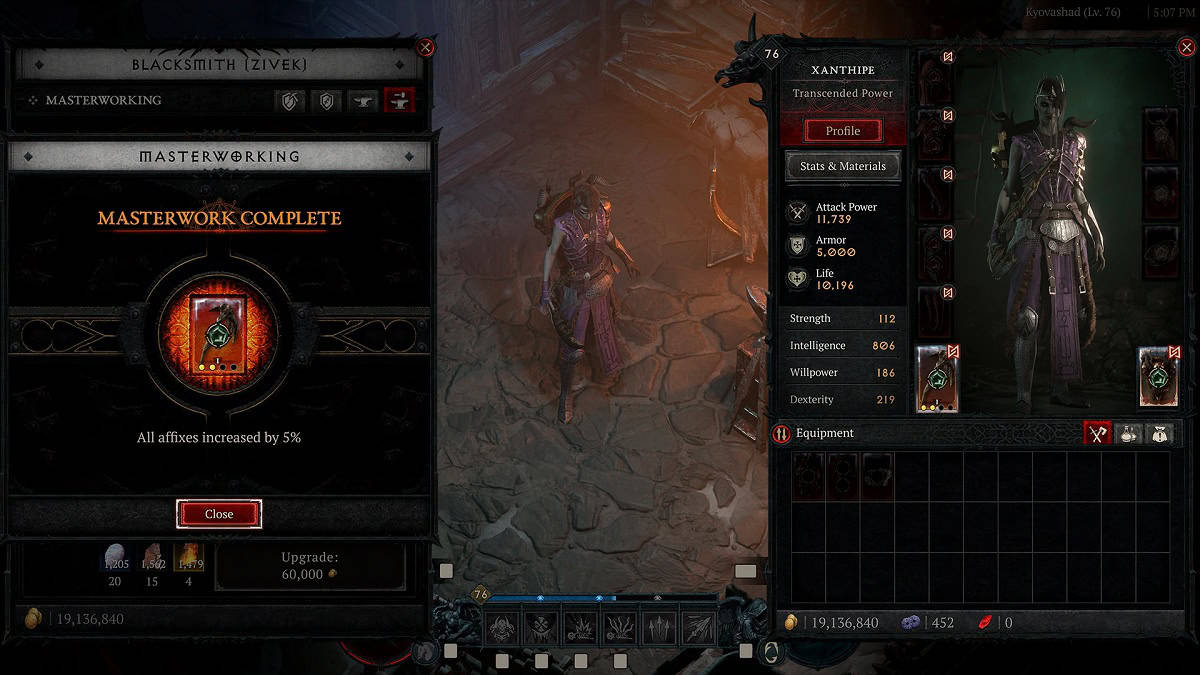 masterworking crafting mechanic explained
