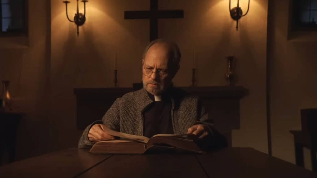 Does The Exorcism Have a Post-Credits Scene? David Hyde Pierce in The Exorcism which might have a post-credits scene.