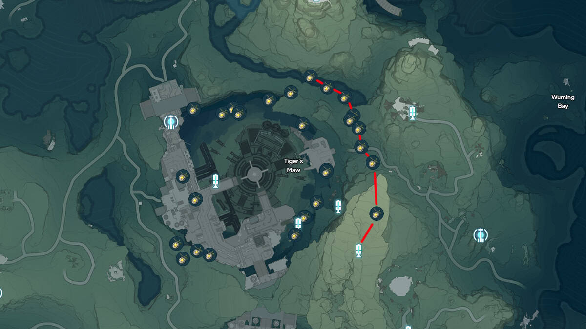 Farming route for Corroded Ruins.