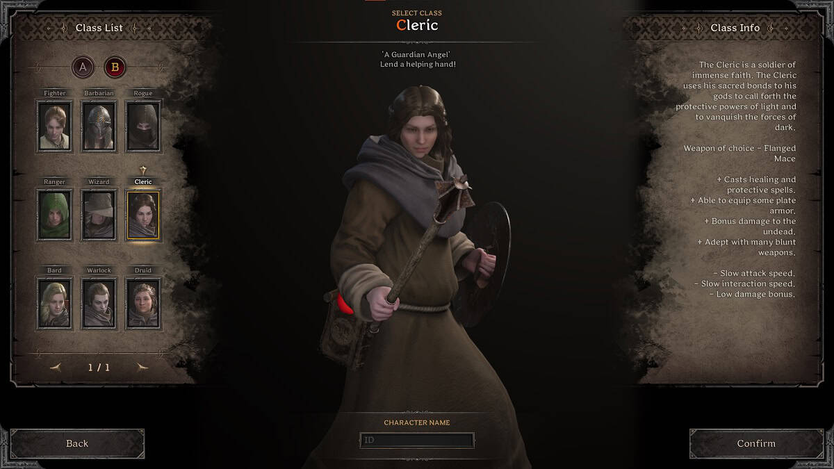 cleric class