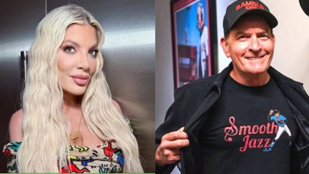 Tori Spelling - Charlie Sheen