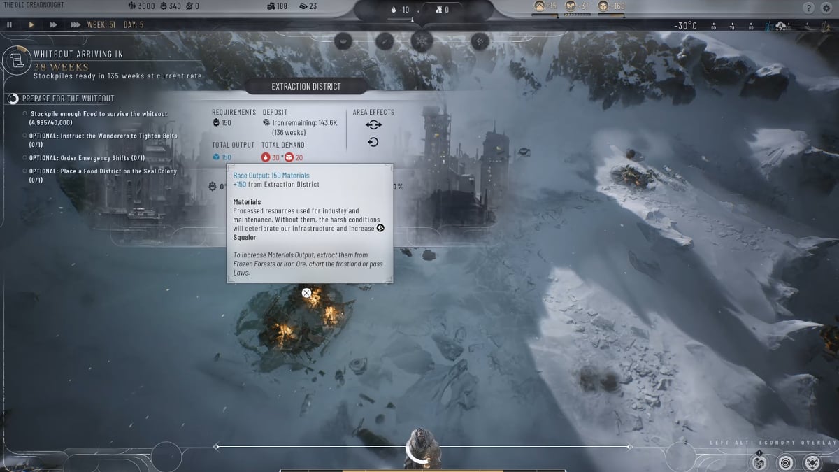 Material basic resource in Frostpunk 2.