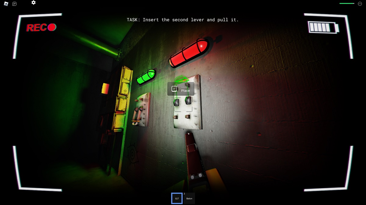 activating the second level to unlock the gate in roblox paracam