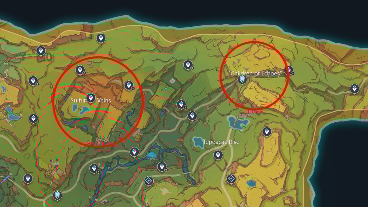 Between Pledge and Forgettance quest location.