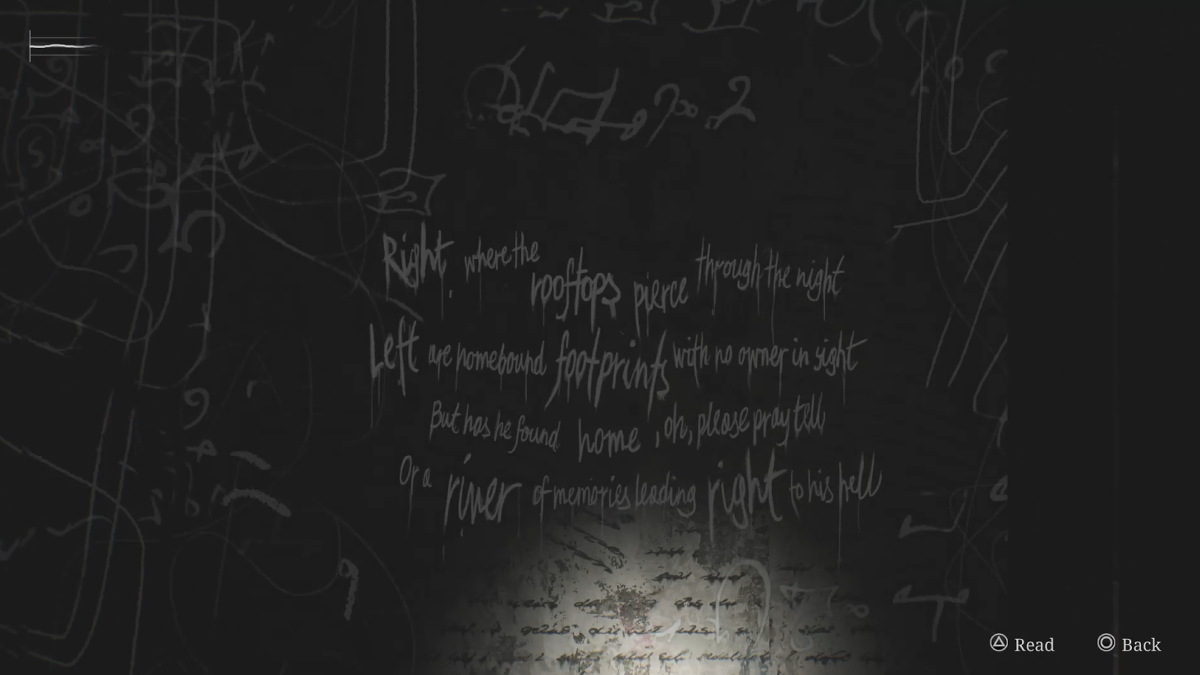 You must examine the poem to solve Woodside Apartments Safe Puzzle in Silent Hill 2