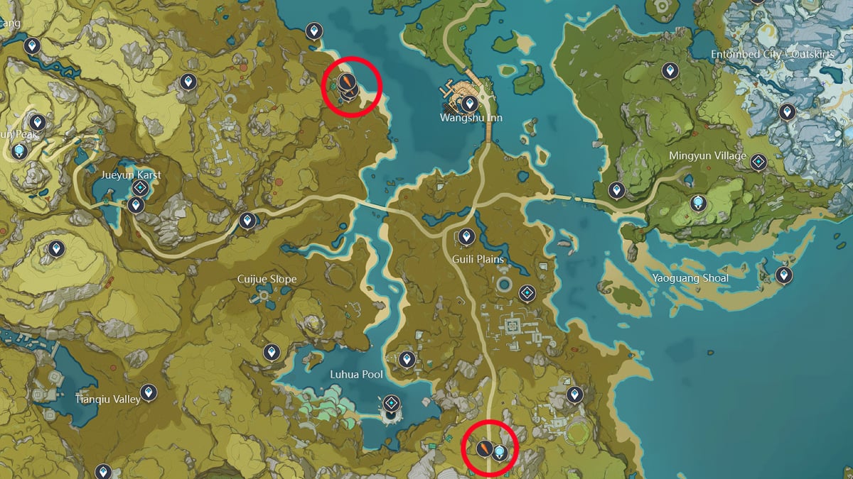 Carrot location in Liyue