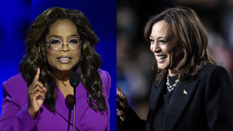 Oprah Winfrey Leaves Fans Wondering After Debunking $1 Million To Endorse Kamala Harris in 2024 Election: ‘How TF Do You Find Oprah’ A photo collage of Oprah Winfrey and Kamala Harris