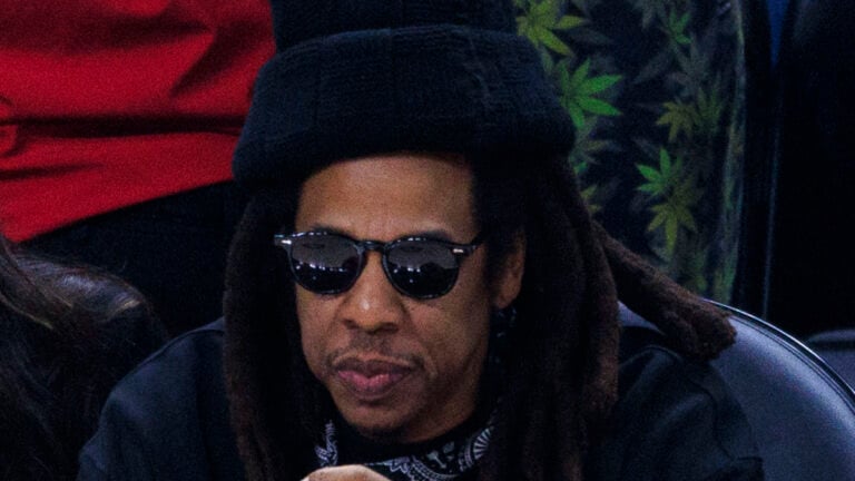 Jay-Z attends the regular season NBA game between the Los Angeles Clippers and the Los Angeles Lakers on Wednesday February 28, 2024 at Crypto.com Arena in Los Angeles, California.