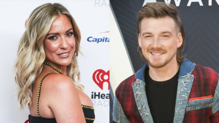 A photo collage of Kristin Cavallari and Morgan Wallen