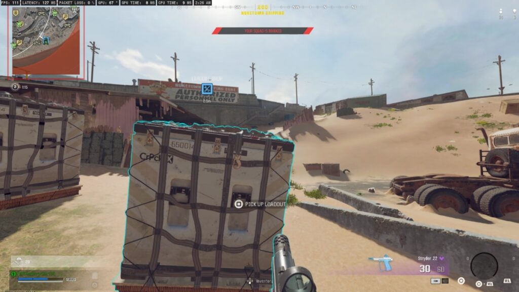 Warzone Loadout Bug