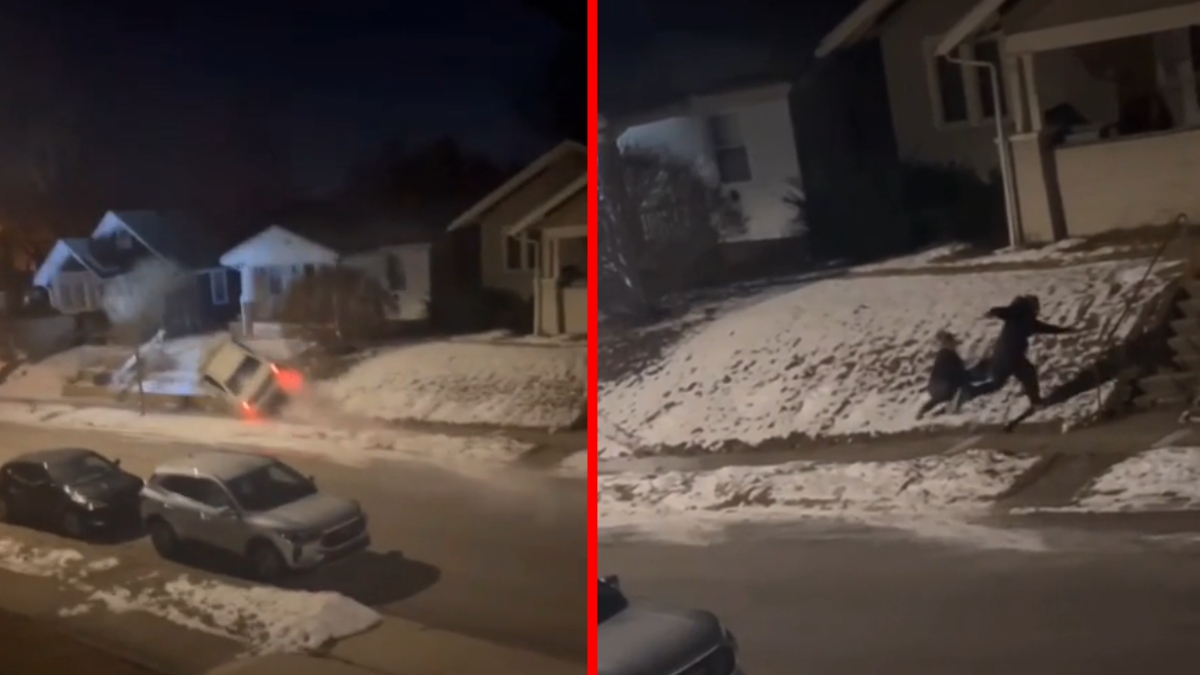 Erratic Man Drives His Car on the Sidewalk and Breaks Into a House in a Matter of Minutes in Fort Wayne, ‘They Carried Him Out Like Luggage’