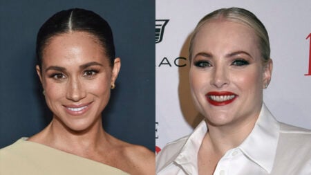 A photo collage of Meghan Markle and Meghan McCain