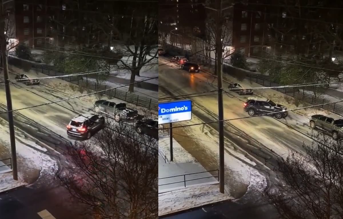 Georgia Driver Proves Southerners Can Drive in the Snow, Nails a “Like a Glove” Ice-Slide Parallel Park