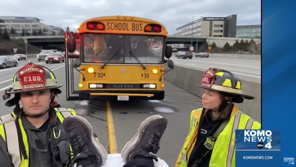 Bus Driver Hit by Flying Metal Bar on a Highway in Bellevue, Washington: ‘Talk About a Freak Accident!’ Bellevue bus driver hit by flying debris