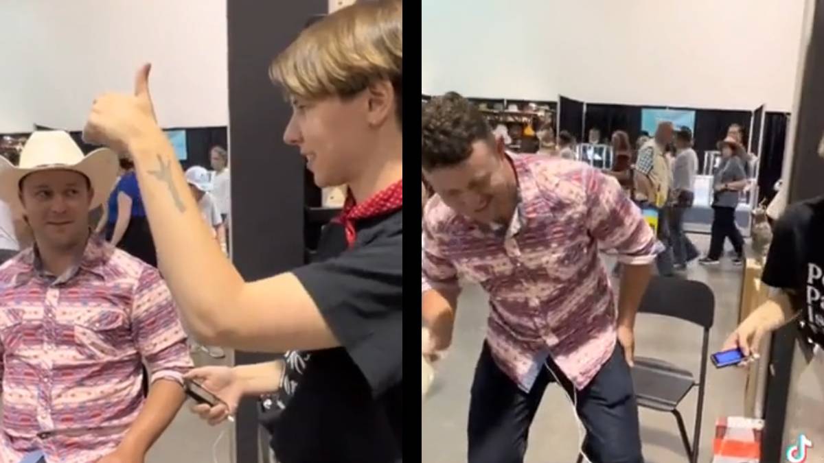 Calgary Cowboy Feels What Real Pain Is Like With Period Pain Simulator: ‘Now, Put It on His Bu****le to Simulate Those Random Lightning Bolt Pains’