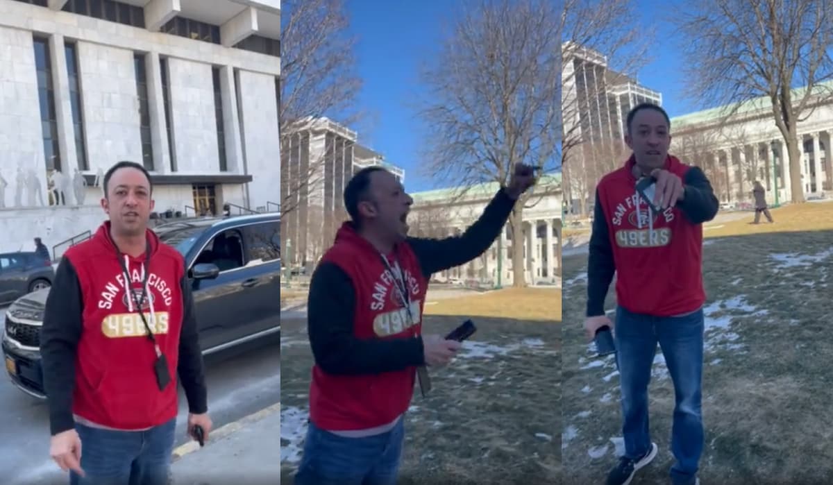 Bigot Has Public Meltdown at Albany Protest, Proves Irony Is Alive and Well: ‘Toddler Tantrum Energy’