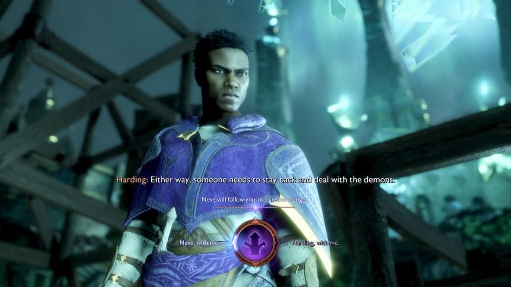 dragon age the vielguard dialogue choice