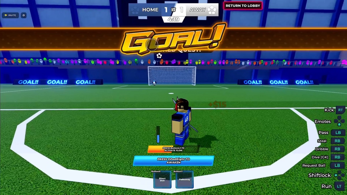 scoring a goal with a flow power in blue lock rivals