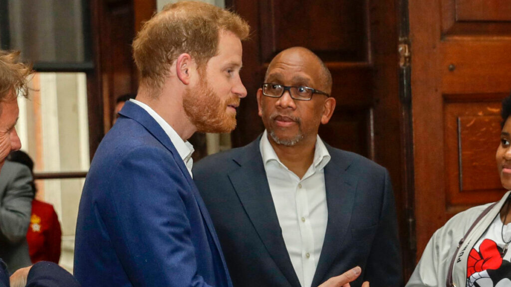 Britain's Prince Harry and Sentebale cofounder Lesotho's Prince Seeiso attend a concert hosted by their Africa charity Sentebale at Hampton Court Palace, in London, Tuesday June 11, 2019.
