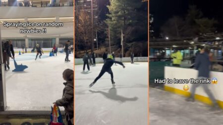 Reckless Ice Skater Turns NYC Rink into a Winter Warzone 'Grow Up'