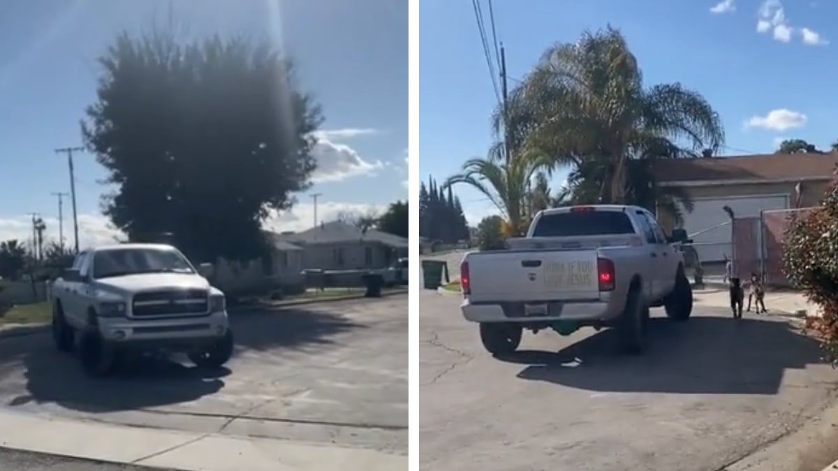 Truck Driver Abandons Dogs in a Bakersfield Street, ‘Piece of Sh*t Doing piece of Sh*t Things’