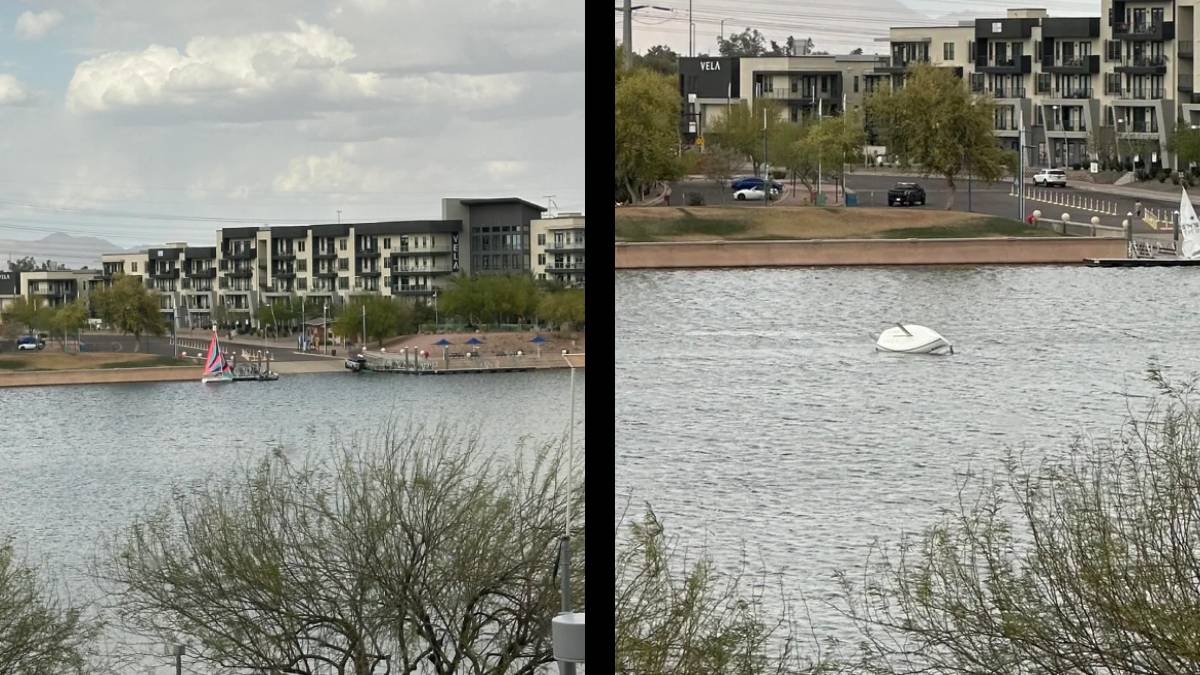 A Citizen of Tempe Town Lake, Arizona, Makes a Photographic Story of a Sailing Boat Rescue: ‘They Gonna Be Shi**Ing for Days 😂’