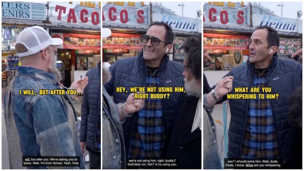 California influencer gets accused of using a homeless person for content