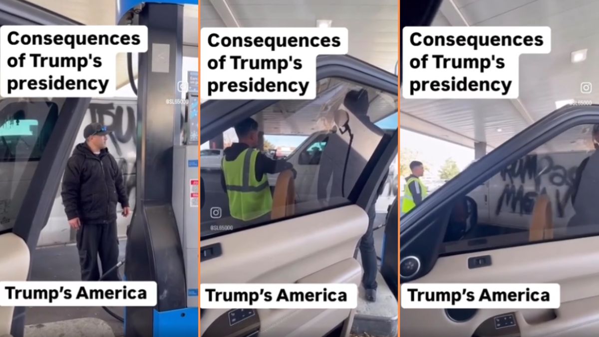 California Trump Supporter Caught Being Racist at a Gas Station: ‘Loser Coward’