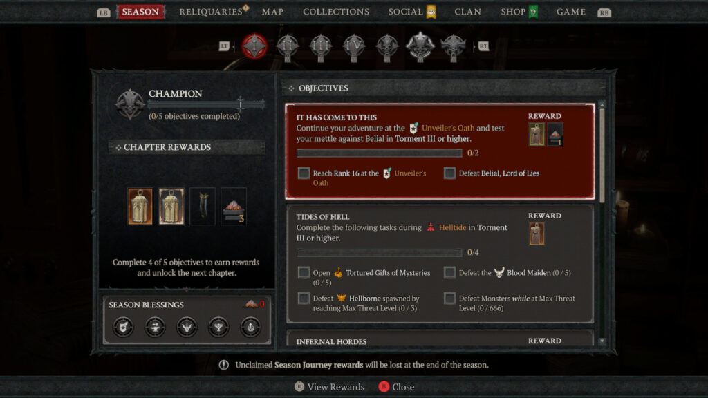 Champion Objectives