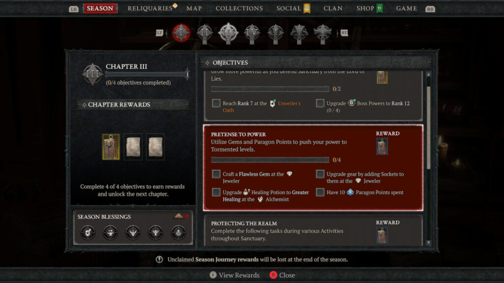 Season 8 Missions