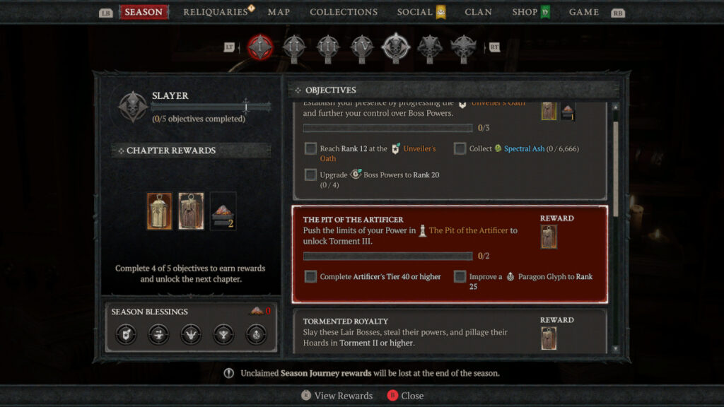 Slayer Objectives