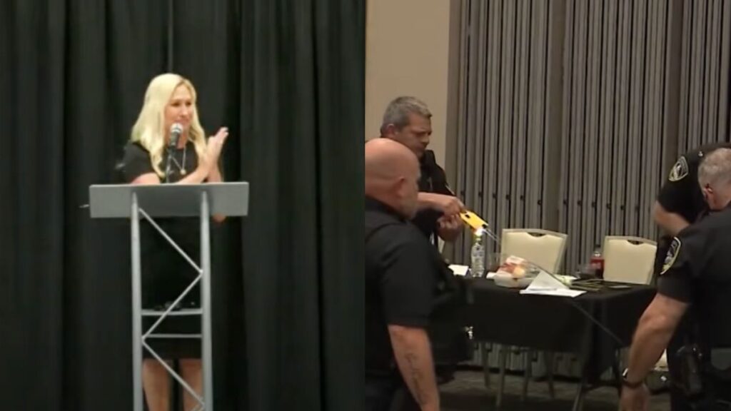 Protestor Gets Tased During Town Hall Rally After Calling Georgia Rep. 'Butch-Body Bigot': 'America, You're Scaring the S**T Out of Me'