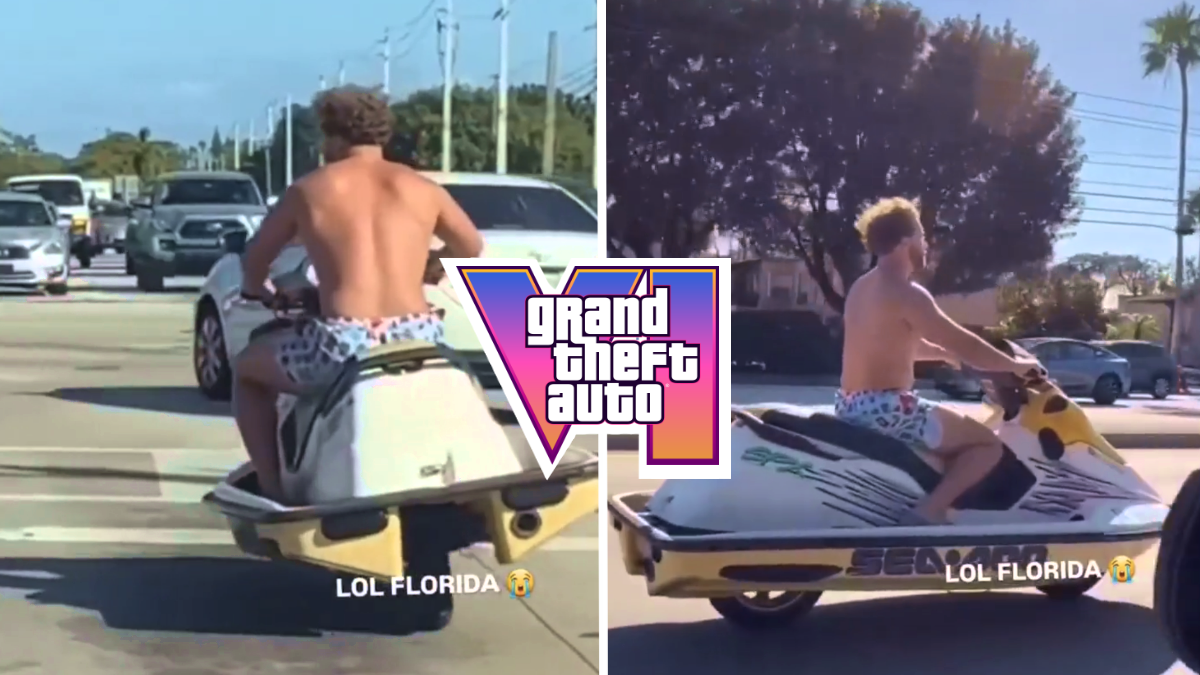 Naked Florida Man Rides Jet Ski Across Busy Streets: ‘This Belongs in the GTA 6 Trailer!’