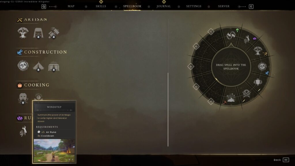 Runecrafting Menu