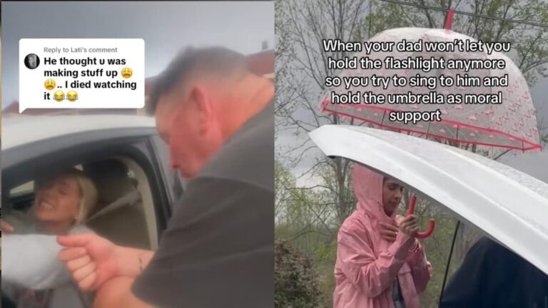 A picture of Alabama woman and her father.