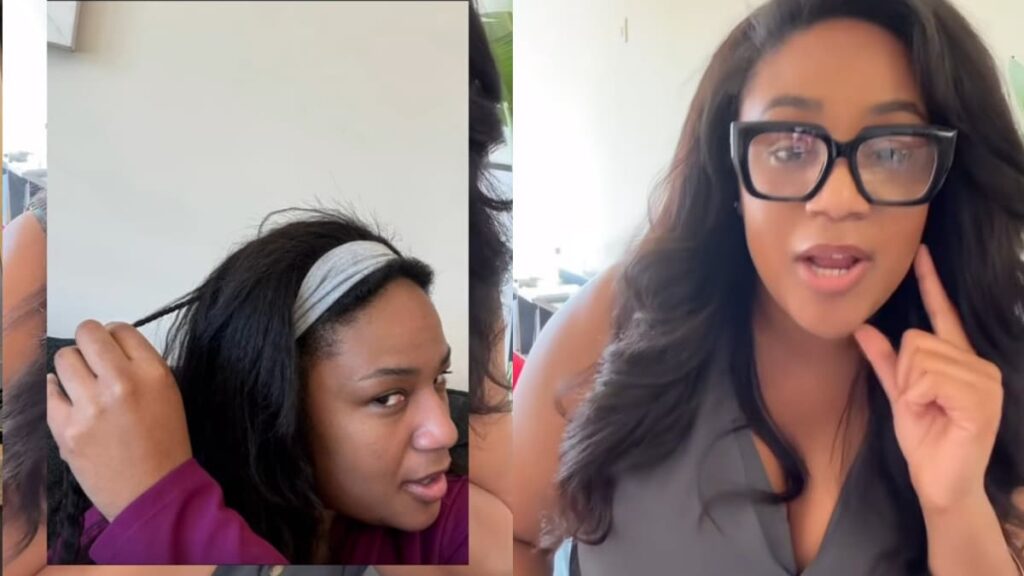 Washington Woman Finds Crazy Surprise After Flight: ‘Psycho Behavior’ A picture of Washington woman and her braid.