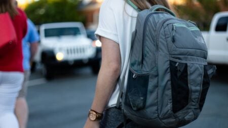 Colorado teacher throws student's backpack into trash