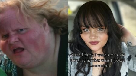 A picture of Maryland woman before and after divorce.