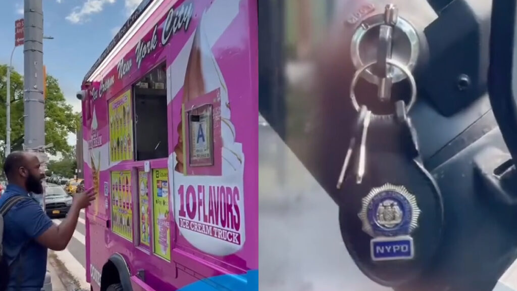 TikToker Spots ‘Ice Cream Truck’ With NYPD Keys at Brooklyn College Protest: ‘Oh That’s ICE Cream Alright’ (UPDATE) TikToker Spots ‘Ice Cream Truck’ With NYPD Keys at Brooklyn College Protest: ‘Oh That’s ICE Cream Alright'