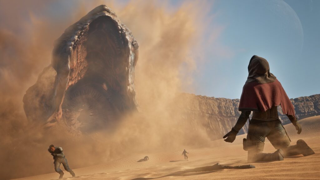 The Sandworm in Dune Awakening