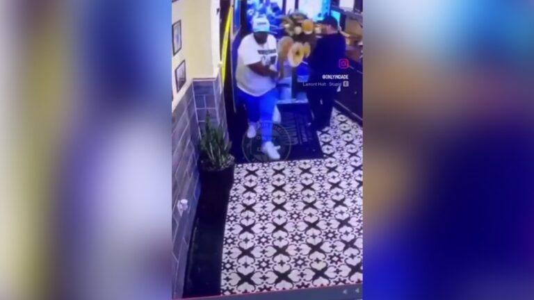 Miami Customer Knocks Down Tray at a Miami Restaurant