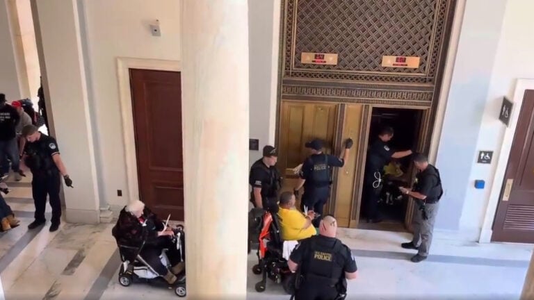 Wheelchair Users Arrested on Capitol Hill in Protest Against Medicaid Cuts: ‘This Is F****ng Disgusting'