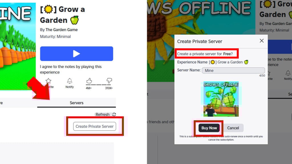 How to Make a Private Server in Roblox Grow a Garden