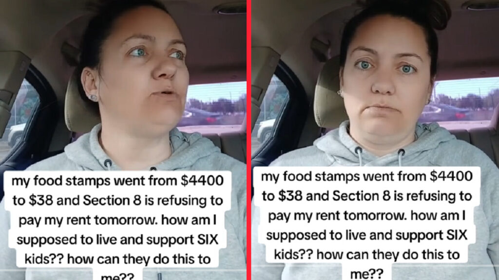 tiktoker mama_shiloh.x0 from texas ranting about the loss of food stamps