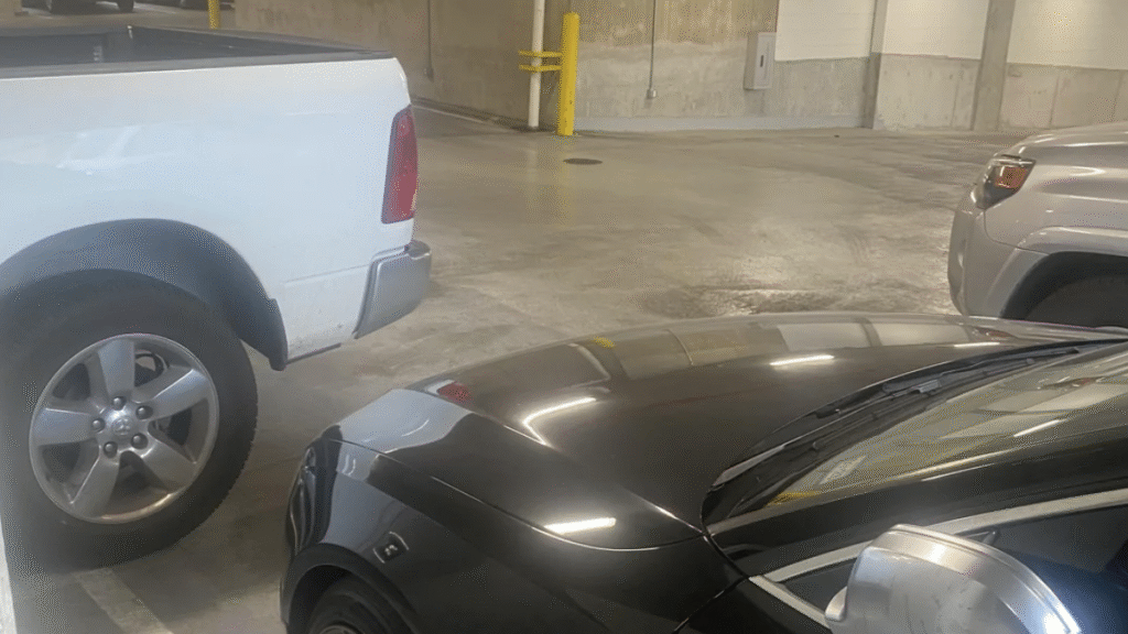 ‘D*ckhead’ Texas Truck Driver Intentionally Blocks in SUV in Parking Garage