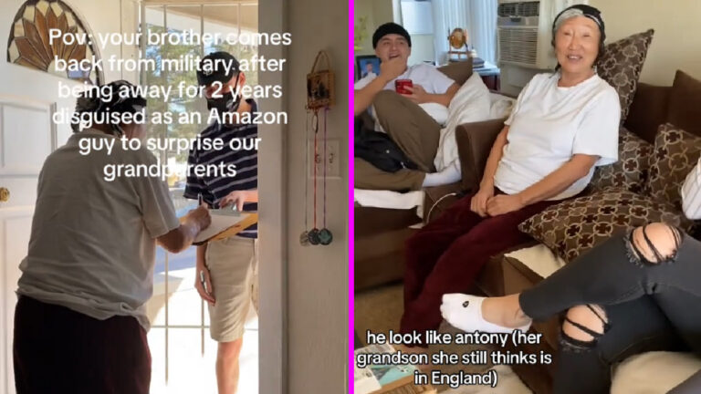 California Grandparents Pranked By Grandson in Hilarious Homecoming Video