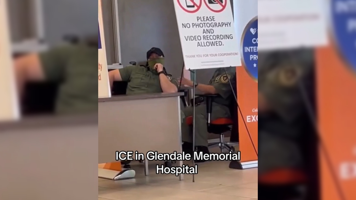 ICE Is ‘Camping’ Inside the Glendale Memorial Hospital To Arrest Patients, ‘This Is What Your Taxes Are Paying For’