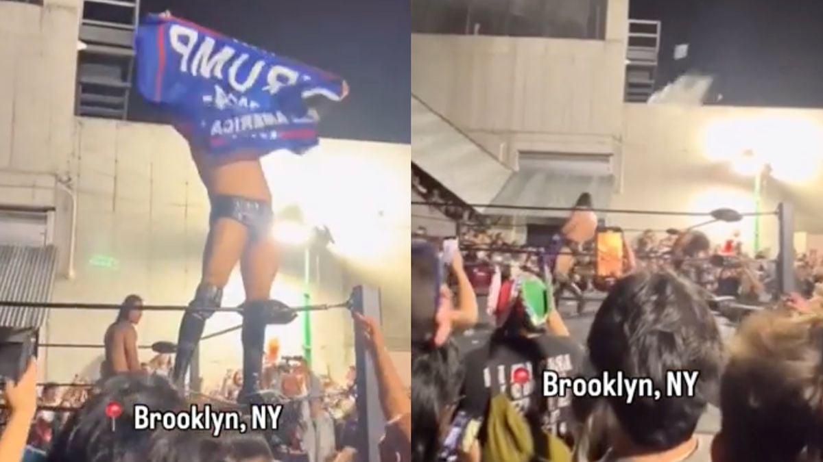 Enraged Brooklyn Crowd Throws Trash on MAGA Wrestler While Yelling ‘F*CK Donald Trump’: ‘More Fun With an Obvious Villain’