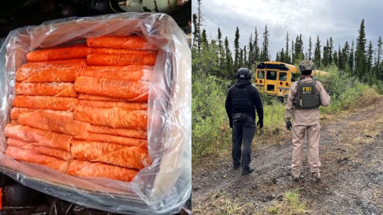 Alaska school bus with dynamite